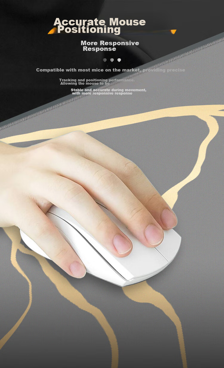DAREU Gaming Mouse Pad, FPS Smooth Thickened Precision Edge-Locked, Water-Resistant Computer Keyboard Office Extra Large Desk Pad, Gold-Gray 800*300*3mm Valorant 3