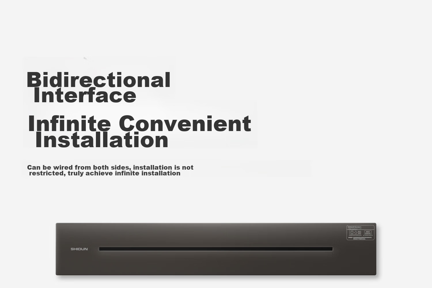 Shidun Track Socket, Surface-Mounted Movable Sliding Rail Socket, Dining Cabinet Kitchen No-Drilling Track Switch Socket, 50cm + 3 Five-Hole Sockets, Black Coffee Color 16