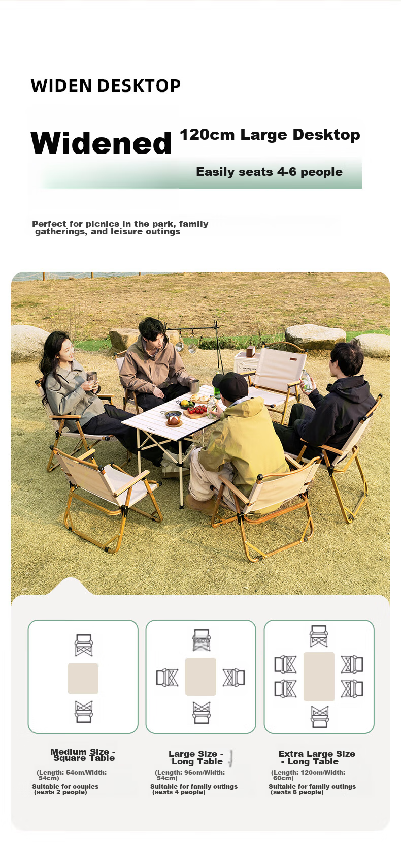 Westfieldoutdoor Folding Table for Outdoor Camping, Portable Picnic And Barbecue Table for Garden And Balcony 5
