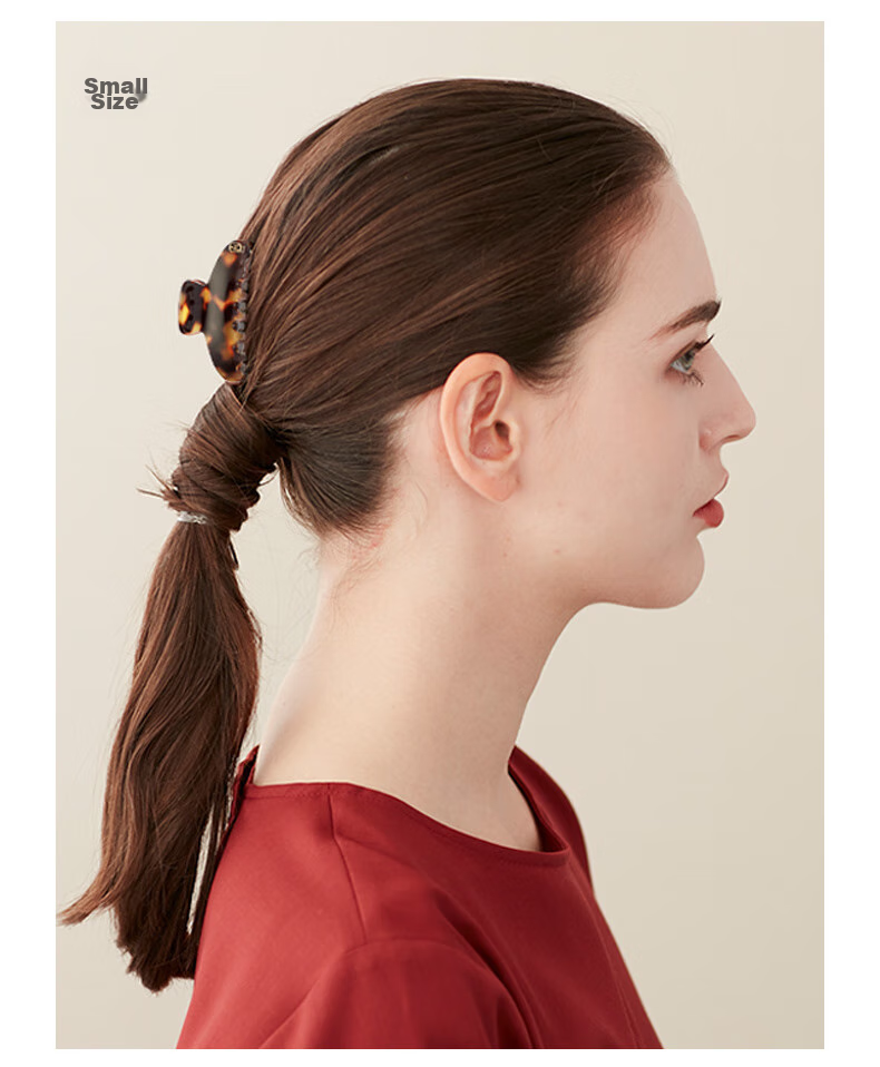 ALEXANDRE DE PARIS Shark Clip Lazy Hair Accessory Mid-Autumn Festival Gift 7706G Amber Large Size 6