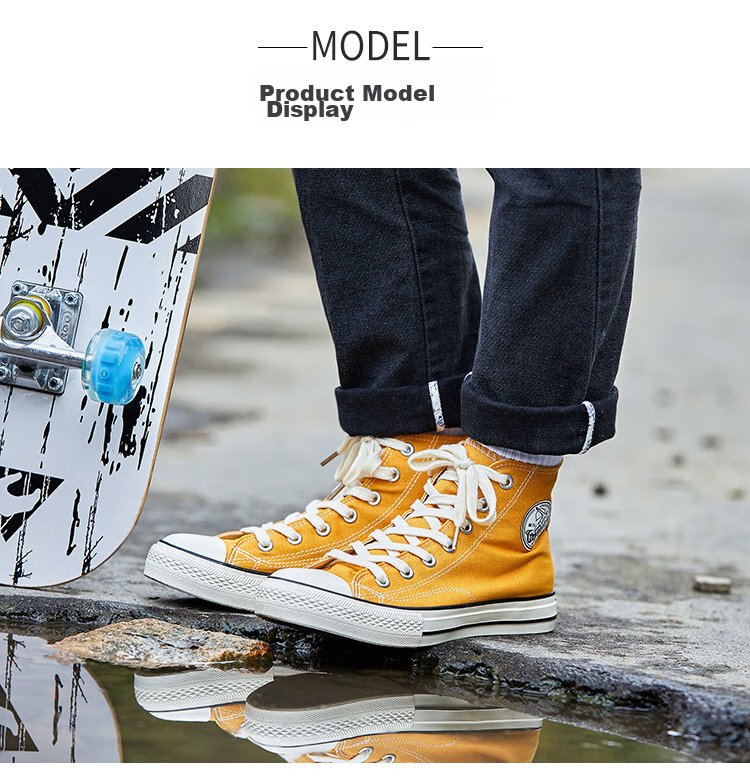 Warrior High-Top Canvas Shoes, Retro Unisex Couple Sneakers, Casual Shoes for Men, Sports Running Shoes, 402 Black, Size 37 9
