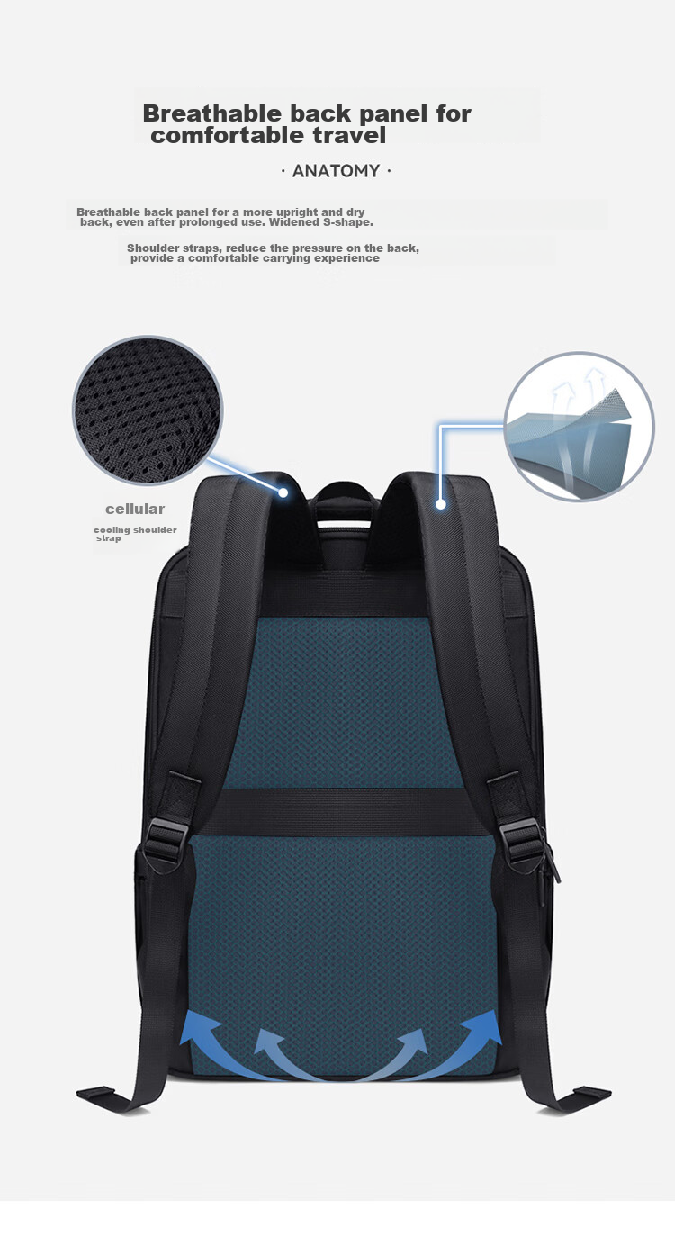 GOLF Laptop Backpack, 15.6-Inch Notebook Bag for Men, Business Travel Bag, Huawei Apple Handheld Computer Bag 13