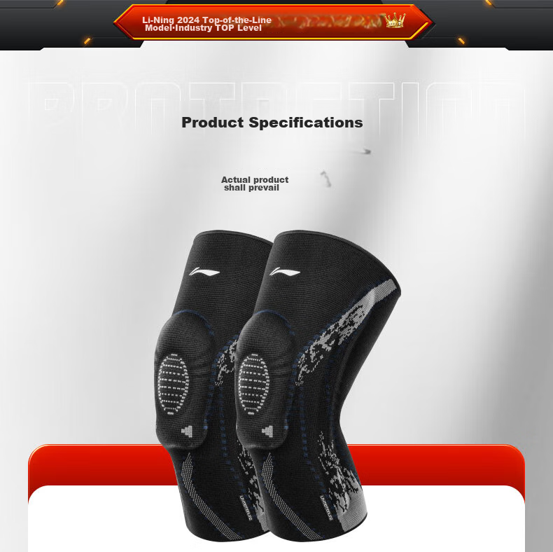 Li-Ning Knee Pads for Sports, Running, Basketball, Warmth, Meniscus, Patella, Badminton, Men And Women, Soccer, Hiking Knee Protection Gear 14
