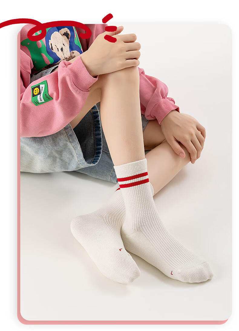 YUZHAOLIN Girls' Socks, Autumn And Winter Lace Mid-Calf Socks, Korean-Style Princess Style, Seamless Socks for Children And Baby Girls, Autumn Season Children's Socks 11
