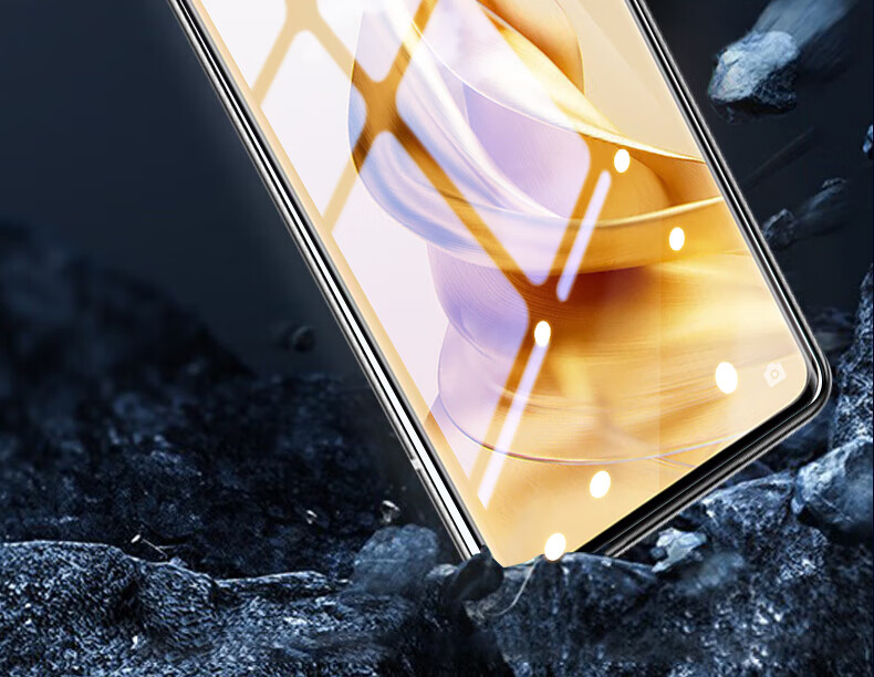 Baozou [Compensation for Defective Products] Tempered Glass Screen Protector for OPPO Reno9, Full Coverage Curved Screen Film for OPPO Reno9 Smartphone, HD Anti-Scratch Anti-Fingerprint Protective Film 6