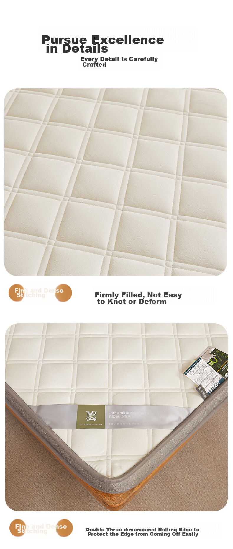 Sushidai Latex Memory Foam Mattress, Class A, 1.5-Meter Simmons Mattress, Thickened Foam Tatami Soft Pad, 150*200 18