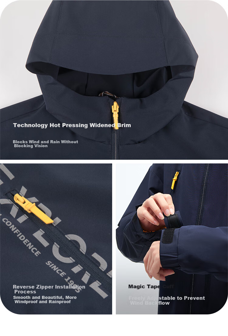 SOUHAIT Children's Clothing Boys Girls Jacket Autumn New Style Kids Triple Protection Thin Windbreaker Outerwear Navy Blue 170 8