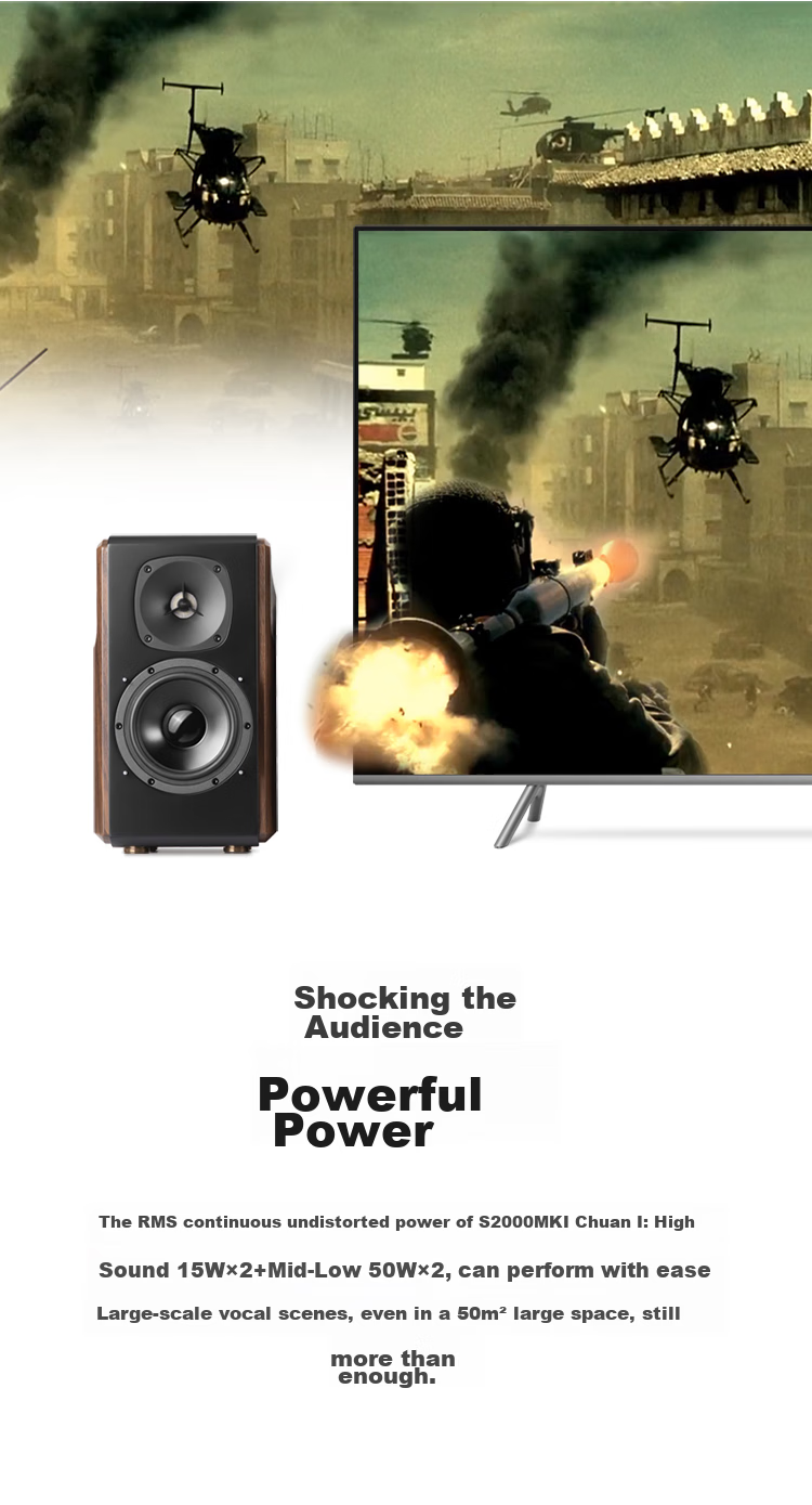 EDIFIER S2000MKIII New Classic HIFI-Grade 2.0 Active Speakers, Bluetooth Speakers, Computer Speakers, TV Speakers 4