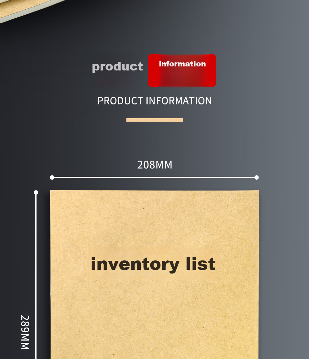 Jiaranheng 3-Pack A4 Large Inventory List, Stock Detail Register, Product Inbound/outbound Statistics Sheet, Sales And Purchase Record Book, Warehouse Inbound/outbound Record Book, Monthly Report 14