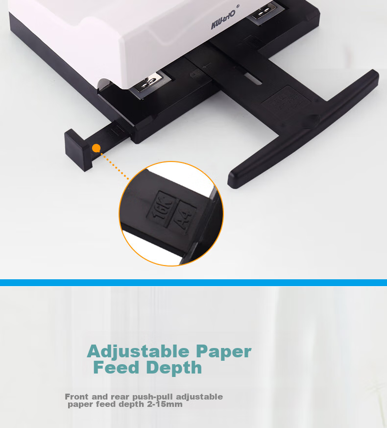 KW-Trio Double-Headed Stapler, Two-Row Two-Pin Stapler, Dual-Nail Administrative Standard Labor-Saving Stapling Machine, Can Bind A3 Documents with 50 Pages in The Middle 7
