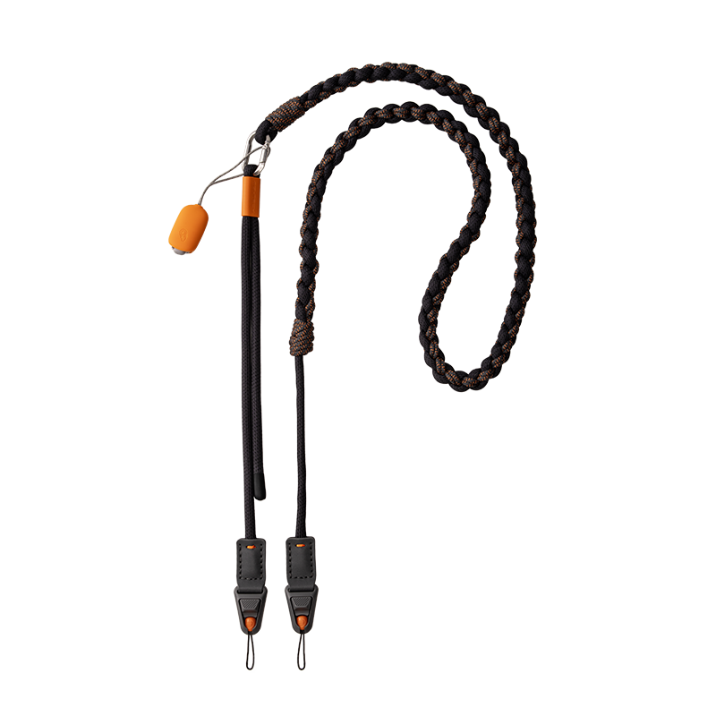 PGYTECH Dandelion Mobile Phone Strap Photography Harness LinkGo Dual Attachment Anti-Lost Adjustable Neck Strap for iPhone 17 Star Flame Black