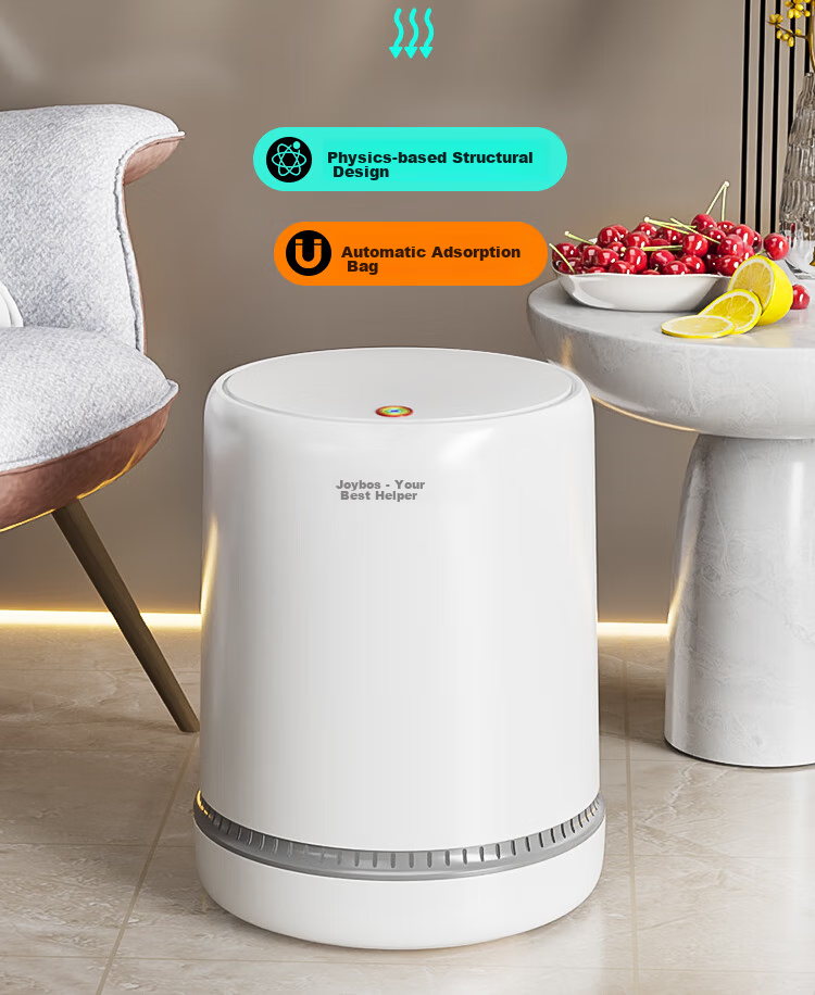 Jiabangshou Living Room Trash Can, Home Use 2026 New Model, 12.3L with Lid, Large Size, for Kitchen, Bathroom, Toilet, Bedroom, Air Pressure Bi 3