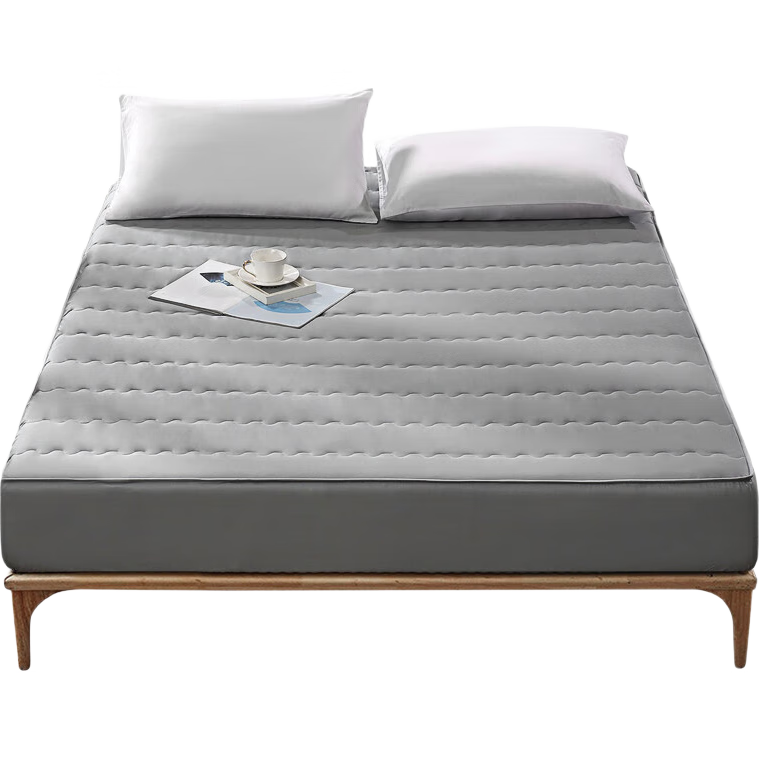 FUANNA Bedding Thickened Mattress Protector, Pure Cotton Antibacterial Pad, Washable Bed Cover, Non-Slip Protective Cover, 180*200cm