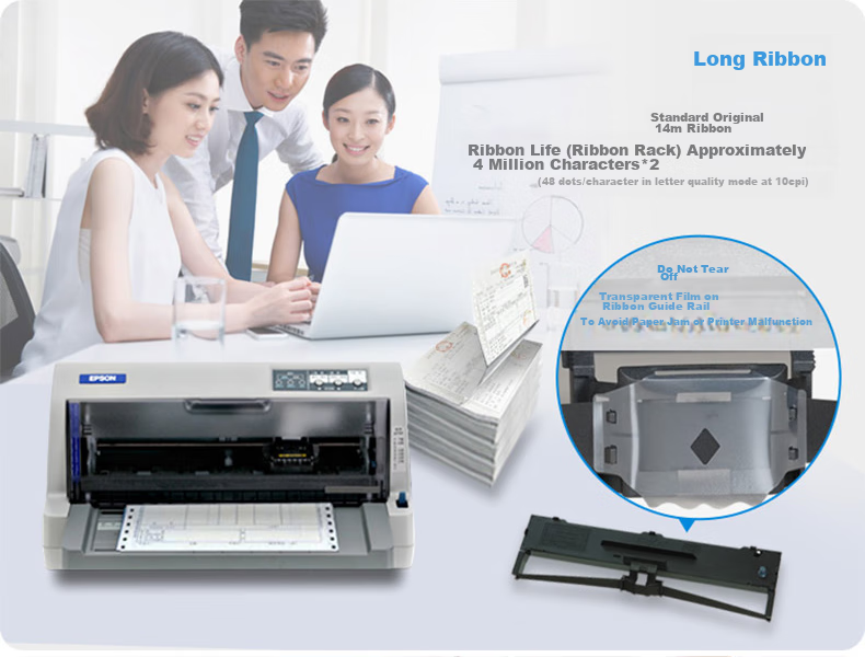 Epson LQ-635KII, 82-Column Classic Flat-Top Receipt Printer 8