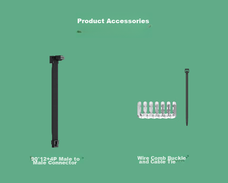 KELEPU Graphics Card Power Cable, 16Pin (12+4P) Male-To 90-Degree, 12VHPWR Graphics Card Power Module Custom Cable, for 3090Ti/40 Series - Black, 700mm 12