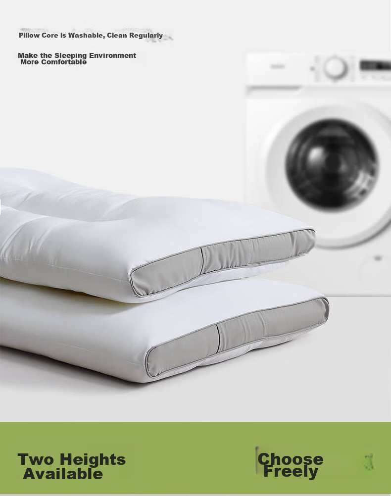 LOVO Pillow, Pillow Core with Cassia Seed Herbal Cervical Pillow, One Pair for Student Dormitory 6