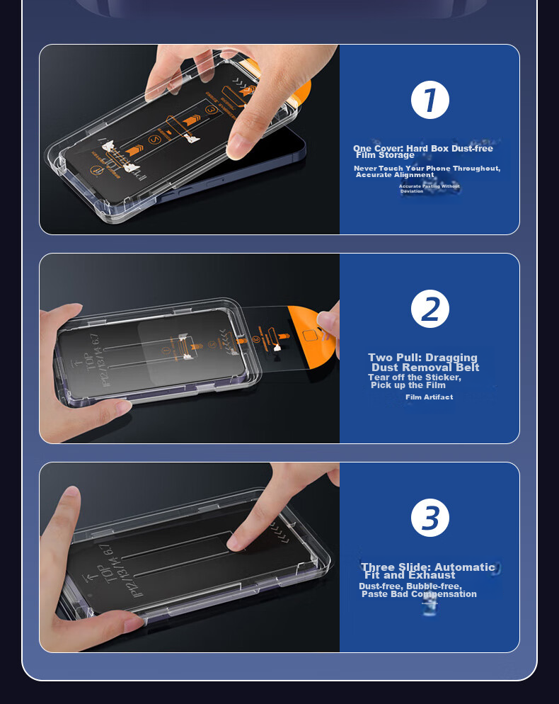 KOOLIFE [Two Pieces] Tempered Glass Screen Protector for IPhone 13 Pro Max, Compatible with Apple 14 Plus/Pro Max, Easy Installation, Dust-Proof, Earpiece Unobstructed, Full Screen, Ultra-Thin, HD Clear 6