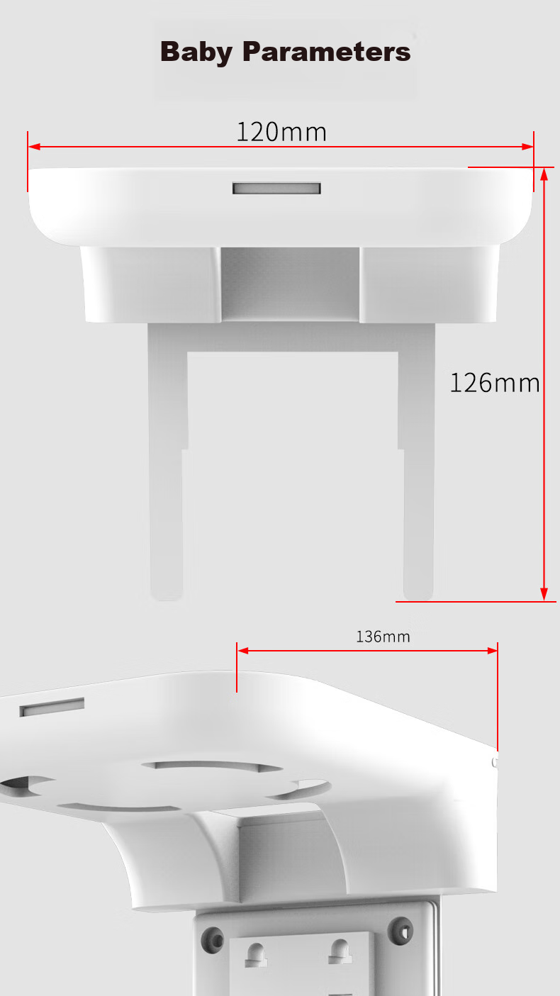 Zhiercheng Socket Panel Storage Rack, Smart Speaker Stand Camera Bracket, No Drilling Required, Can Hide Wires, Suitable for Xiaolai Xiaodu And Other Smart Speakers, Cameras, Ornaments, And More 7