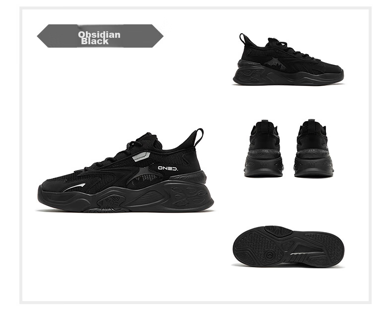 361° Men's Sports Shoes Jin Cheng SE Spring Summer Mesh Breathable Thick Sole Height Increasing Casual Sneakers 672626614-2 44