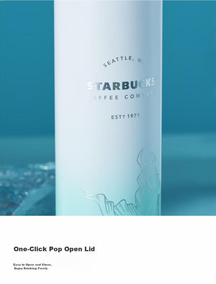 Starbucks Starry Confession Series Insulated Mug with Cup Sleeve 500ml Tea Cup Coffee Cup Water Bottle Holiday Gift for Men and Women 3