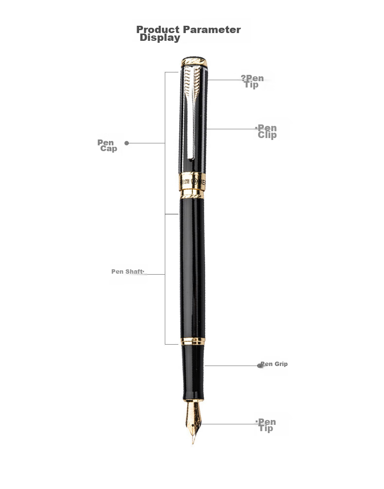 HERO Fountain Pen/signature Pen 7006, Student Office Calligraphy Practice Fountain Pen, Business Gift, EF Nib, Red 3