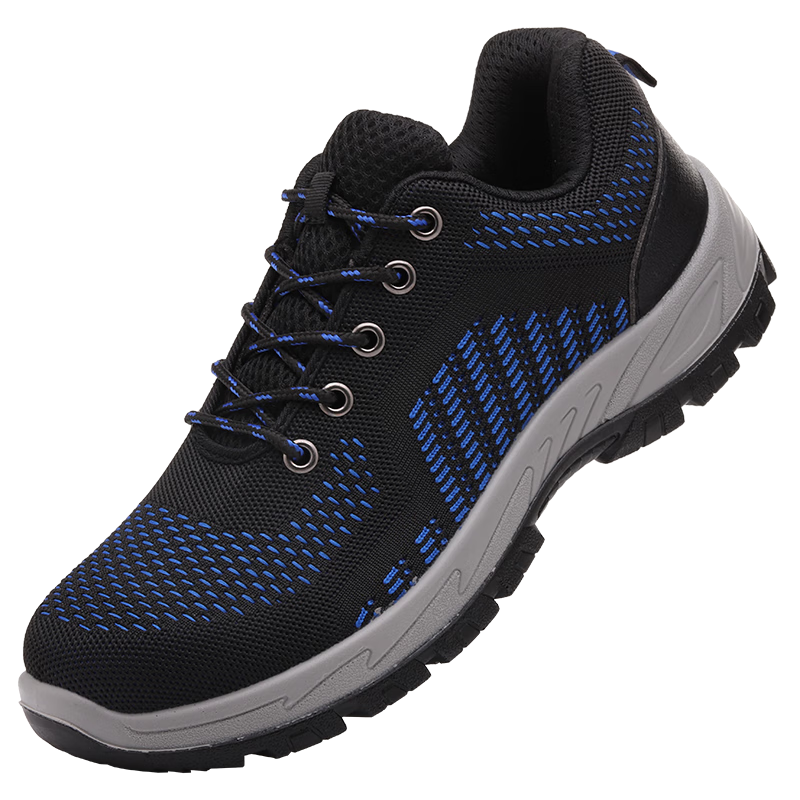 LAOGUANJIA Men's Safety Shoes, Flyknit Breathable, Electrician Insulated 10KV, Wear-Resistant, Anti-Smashing, Puncture-Resistant, Functional Work Shoes, Size 41
