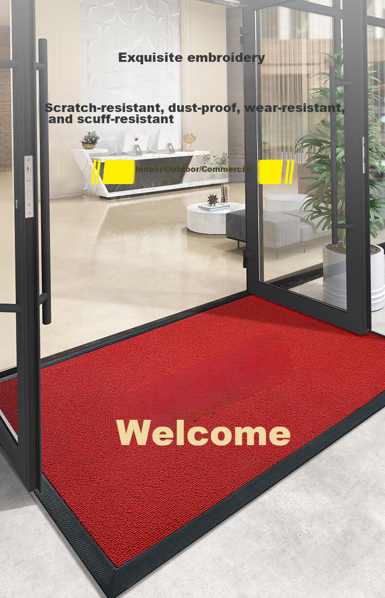 Boneng High-End Entrance Door Welcome Mat, Grand Opening Red Carpet Doormat, Reception Floor Mat for Home Entrance, 60x90cm 1