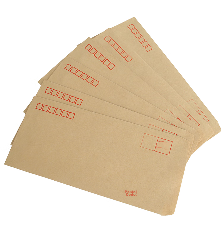 TANGO No. 5 Envelopes, 100 Pieces/pack, Thick Kraft Paper Envelope Bags, 100g Financial Storage Envelopes for Invoices, Letters, And Documents 6