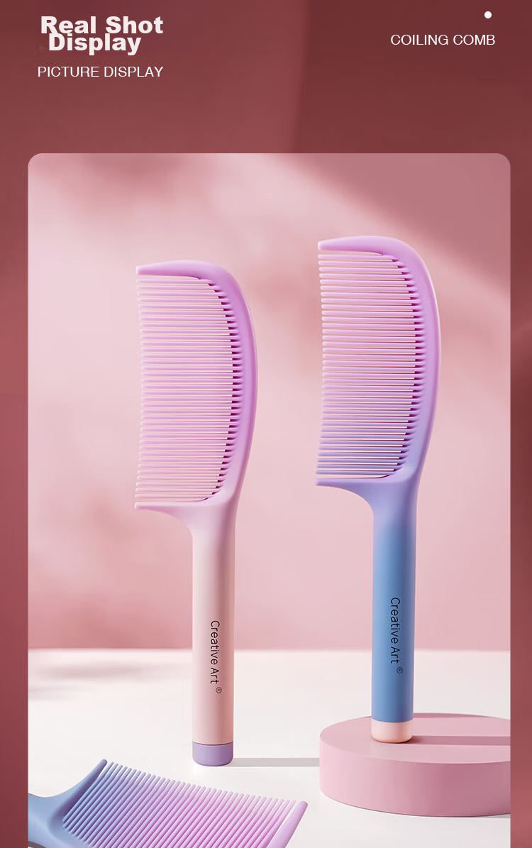 Creative Art Comb for Girls, Pointed Tail Comb with Fine Teeth, Hair Styling Comb, Pointed Tip Fine-Tooth Parting Comb, Hair Brush for Children And Students' Dormitory 12