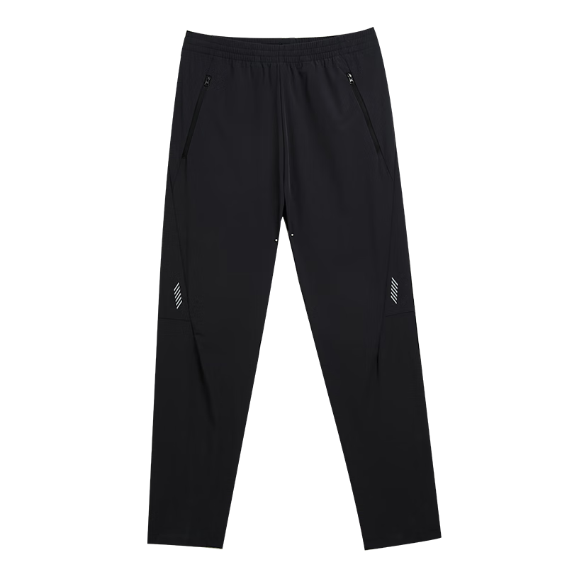 KAWASAKI Men's Woven Badminton Training and Competition Quick-Dry Casual Pants C1532 Black XL