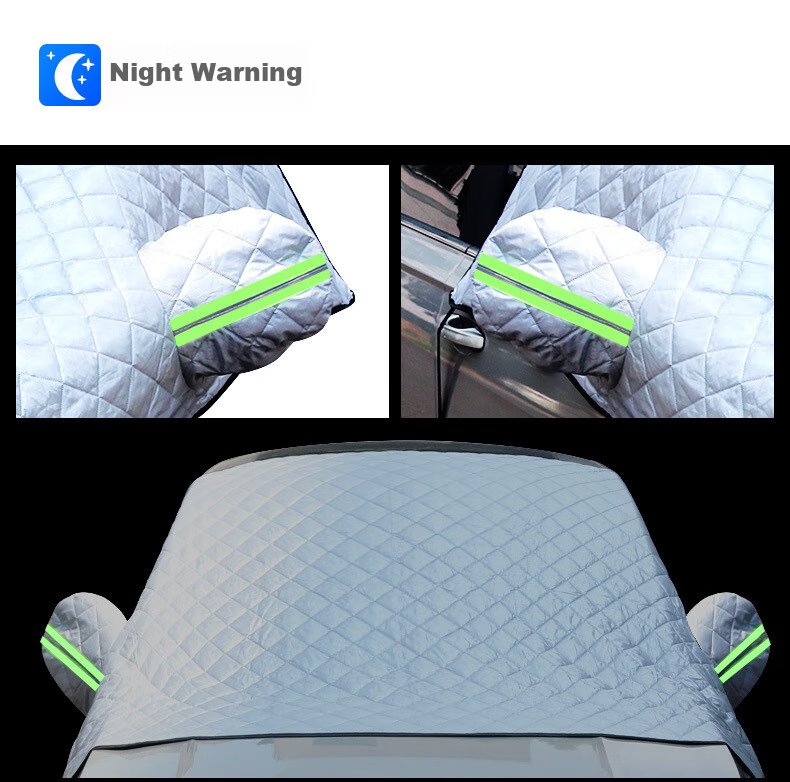 Huashi Car Windshield Sunshade, Heat Insulation Umbrella, Sun Protection Panel, All-Season Use, Anti-Freeze Half Cover 12