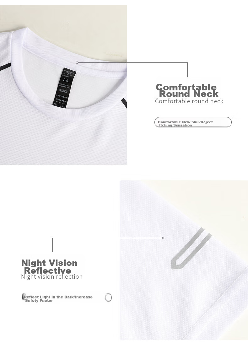 BURUITE Ice Silk Sports Set for Men, Badminton Outfit, Fitness Quick-Dry Summer Table Tennis T-Shirt, Tennis Clothes, Running Jersey 19