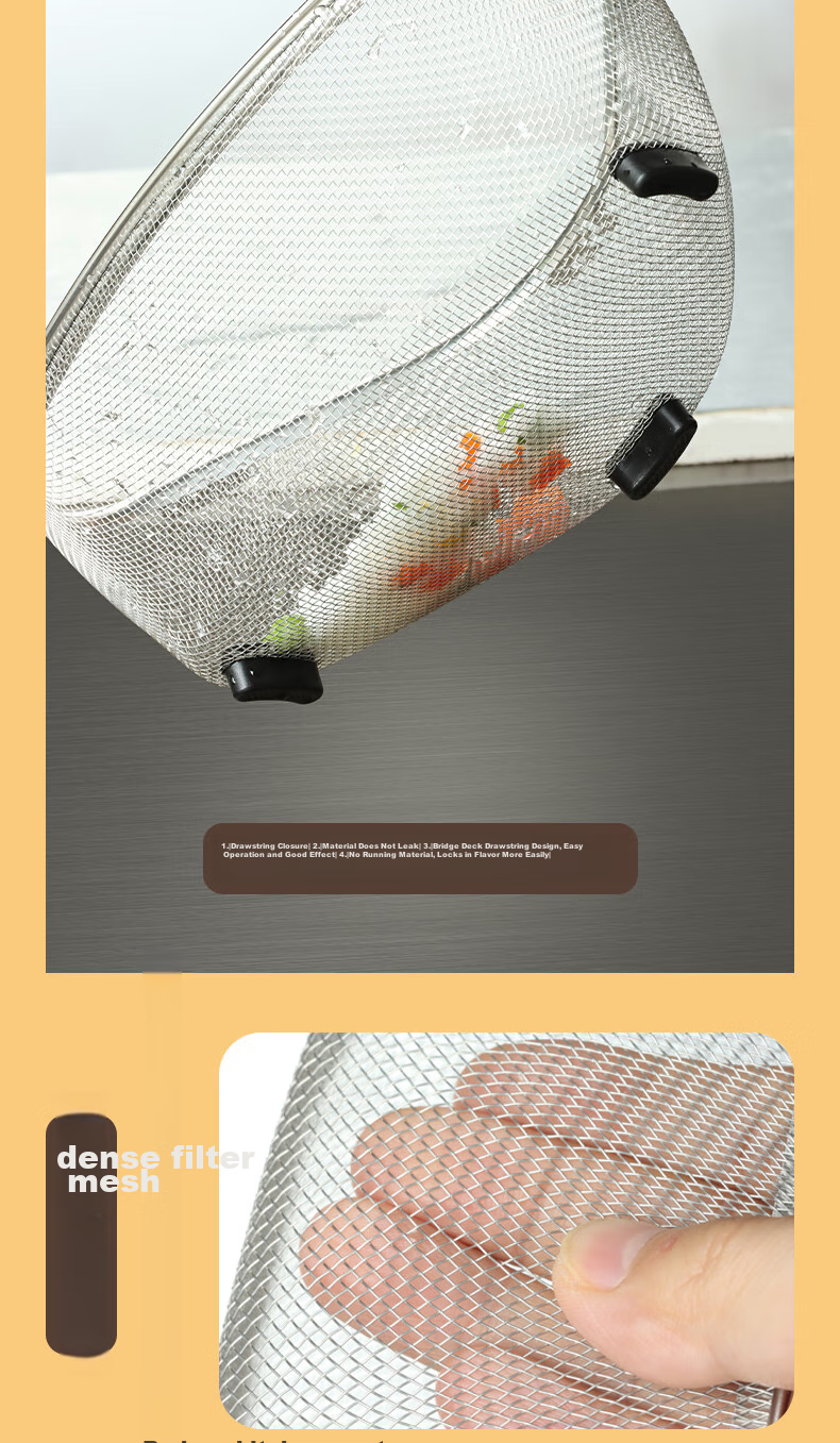 BJ Triangle Sink Strainer, Stainless Steel Kitchen Utensil, Multifunctional Drain, Food Waste Collector, Storage Rack 5