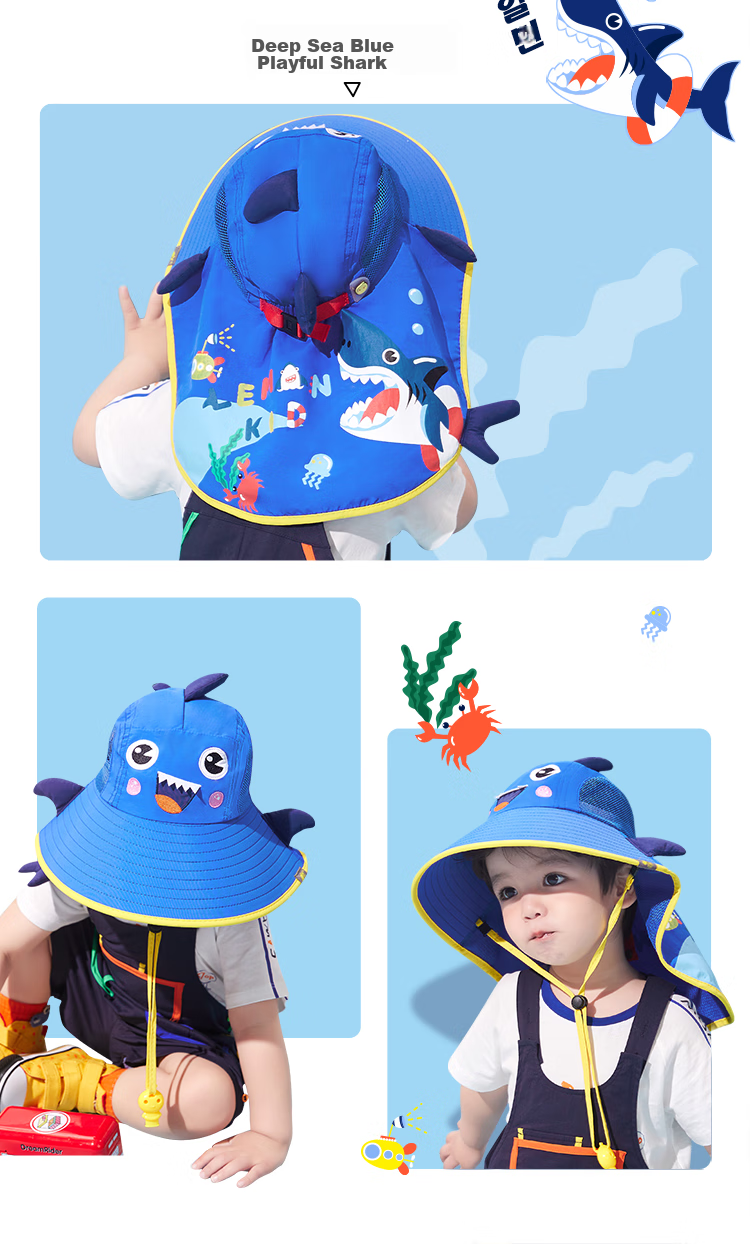 Lemonkid Children's Sun Protection Hat, Boys And Girls Sun Visor, Baby Fisherman Hat, Sun Hat, Peach Pink Magic Unicorn, 56cm 14