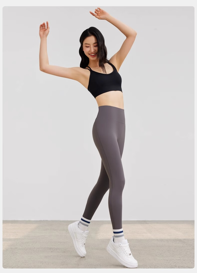 NEVER ME Yoga Pants for Women, Sports Fitness Leggings, Tight High-Waist Butt-Lifting Cycling Training Running Pants, Suitable for Outdoor Wear in Spring And Summer 18