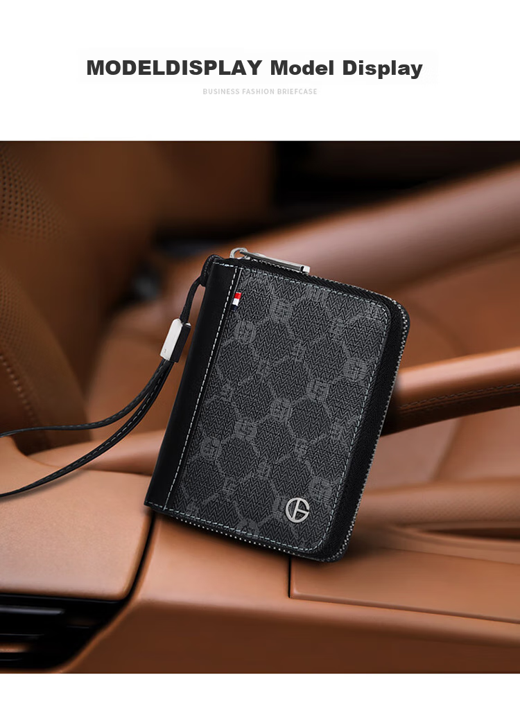 GOLF Card Holder for Men, Multi-Slot Anti-Theft Wallet, Bank Card Holder, Large Capacity Coin Purse, Business Card Holder, Card Case Gift Box Set 12