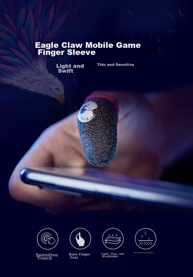 GAMESIR Eagle Finger Gaming Gloves, Anti-Sweat E-Sports, Sensitive Touch Control, Lightweight Breathable, for Honor of Kings, PUBG, League of Legends, Mobile Game Anti-Slip Sweat-Absorbing Gloves 1