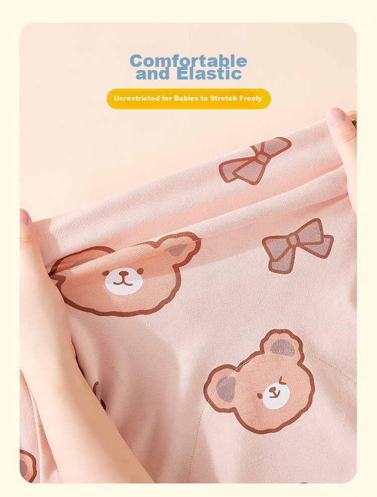 LangSha Children's Pajamas for Girls, Spring And Autumn Pure Cotton Antibacterial Long-Sleeve Collared Loungewear Set for Older Children, Light Pink, Size 140 10