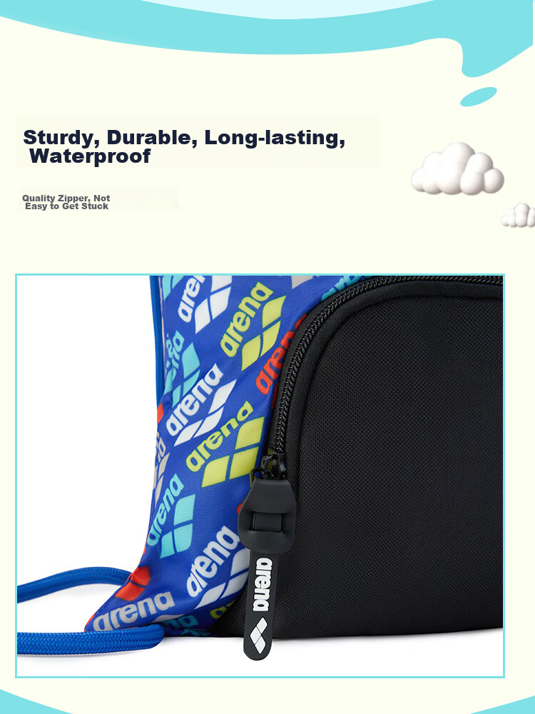 Arena Waterproof Swim Bag with Dry And Wet Separation, Fashionable Multi-Compartment Storage, Portable Large Capacity Drawstring Backpack 6