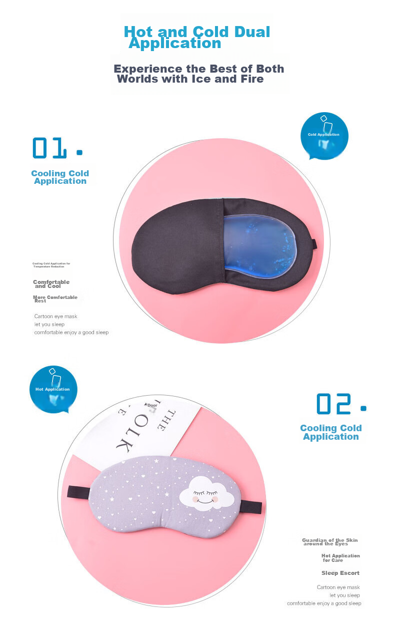 Xinqin Eye Mask for Sleep, Light Blocking And Breathable, Dual-Use for Nap And Cooling, Non-Prescription, Adjustable Elastic Band, Team Building And Game Use 2