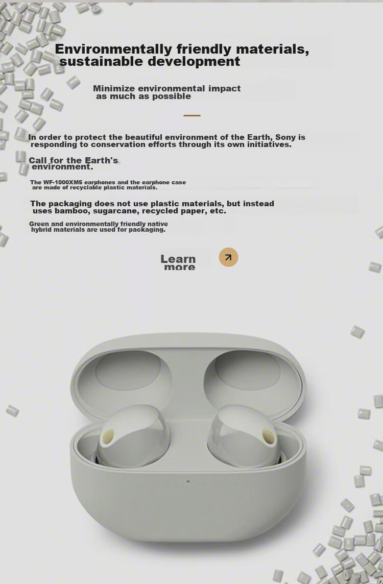 SONY WF-1000XM5 True Wireless Bluetooth Noise-Cancelling Earbuds, New Generation Noise-Cancelling Earbuds, Intelligent AI, Bluetooth 5.3, Platinum Silver, Double 11 Shopping Recommendatio 24