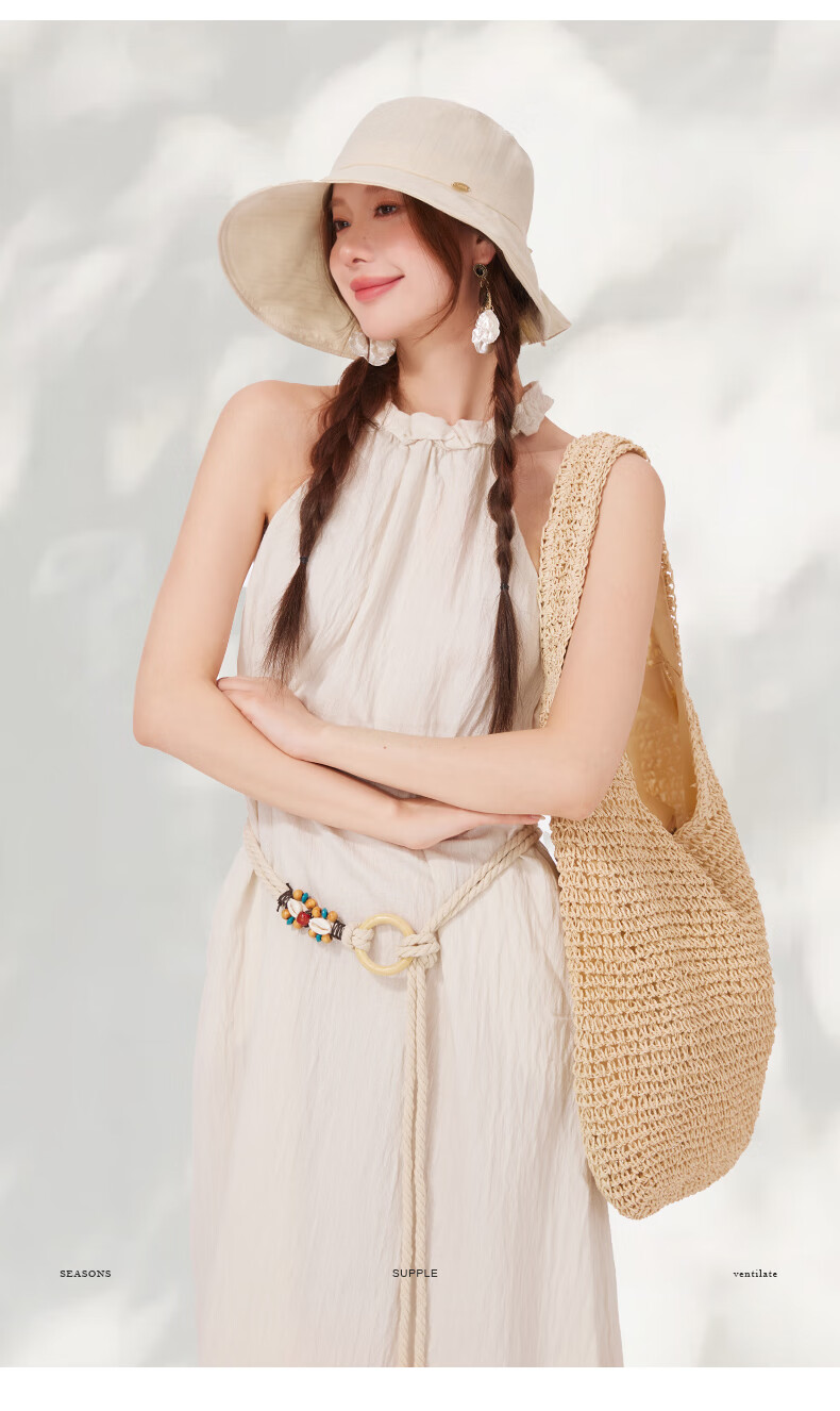 CACUSS Large Brim Sun Hat for Women Summer Lightweight Outdoor Sun Protection Foldable Pure Cotton Beach Hat Pink 2