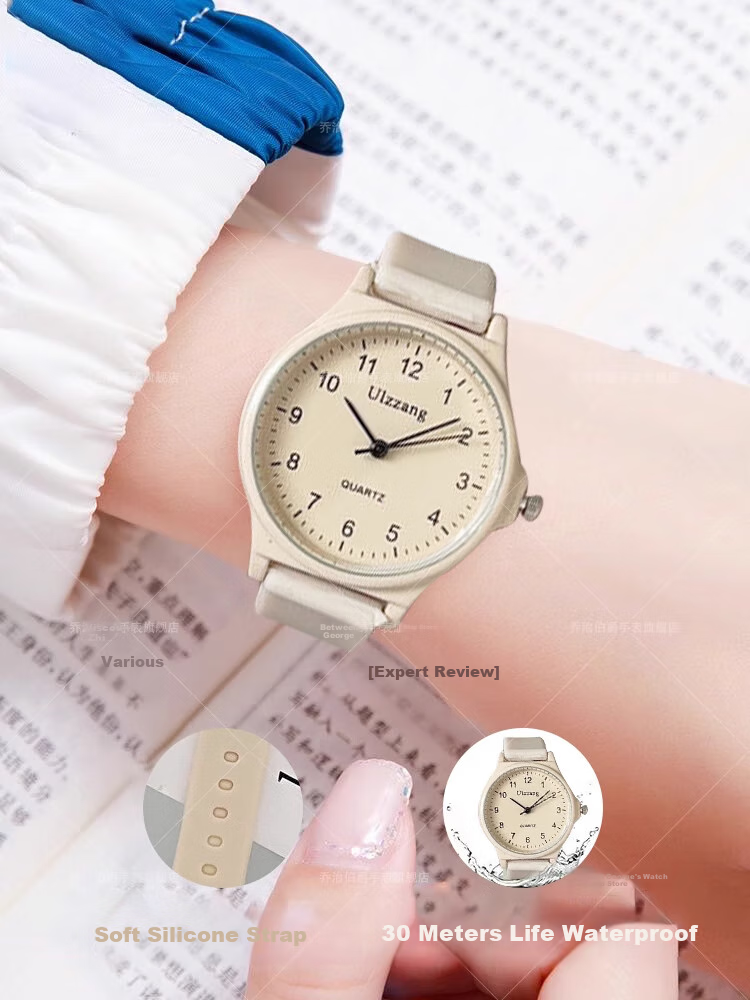 GEORGCOUNT Stylish College Style Women's Watch 2025 New Model Silent Waterproof Quartz Watch for High School and Middle School Students Exam Use 5