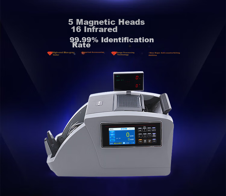 Weirong JBYD-N9 (Class A) Currency Counter with Image Recognition And Character Number Identification, Supports New RMB 2