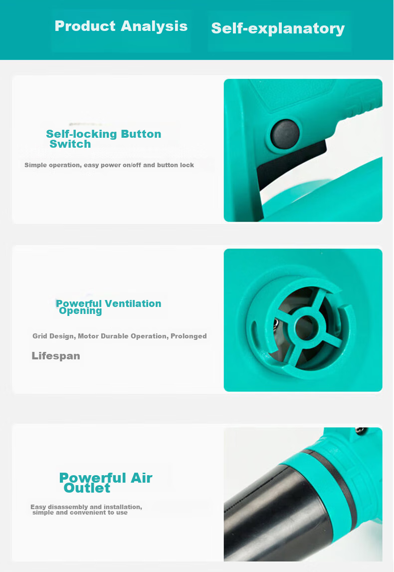 Dayi Electric Blower, Dust Blower, Industrial Dust Blower, High-Power Dust Removal Blower, 01-32 7