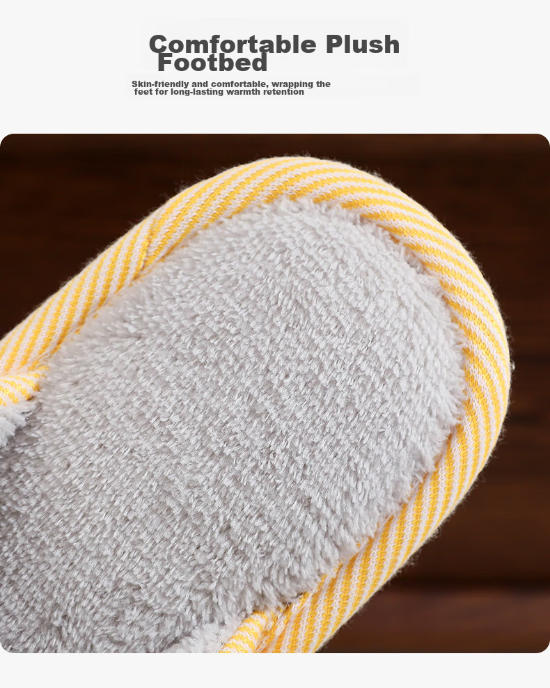GUOLUOFEI Spring And Summer All-Season Indoor Home Slippers for Men And Women, Yellow, Size 38-39 5