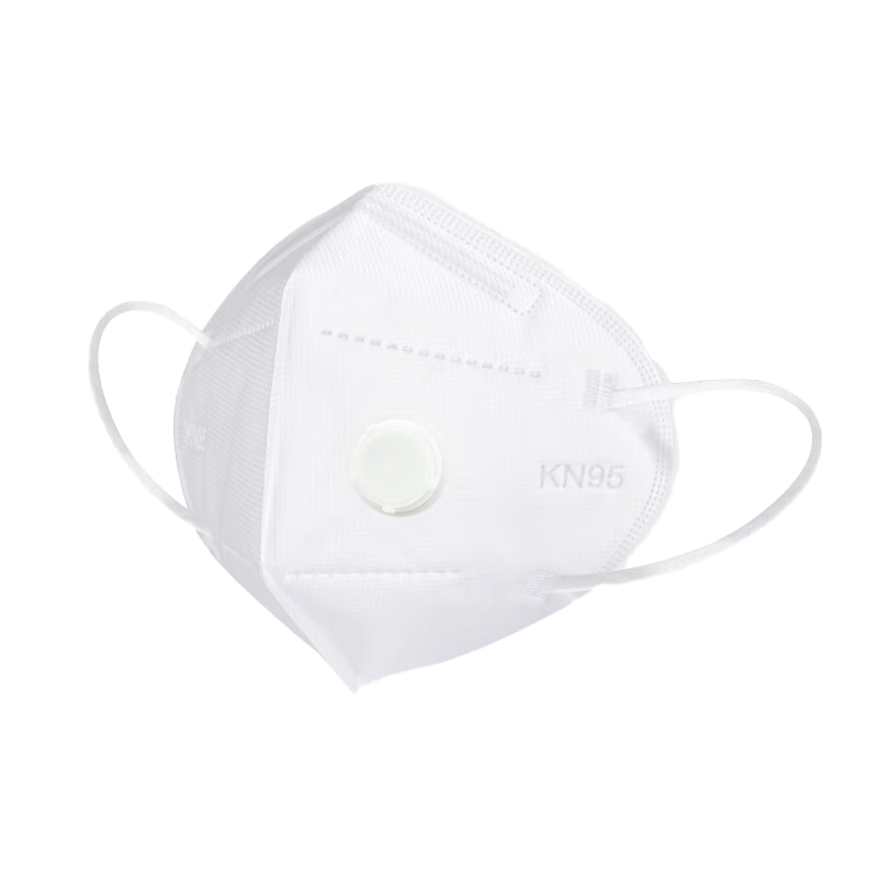 Leyoubai Easy KN95 Mask 50pcs with Breathing Valve Thickened Dustproof Industrial Gray Dust Smog KN95 Individually Packaged