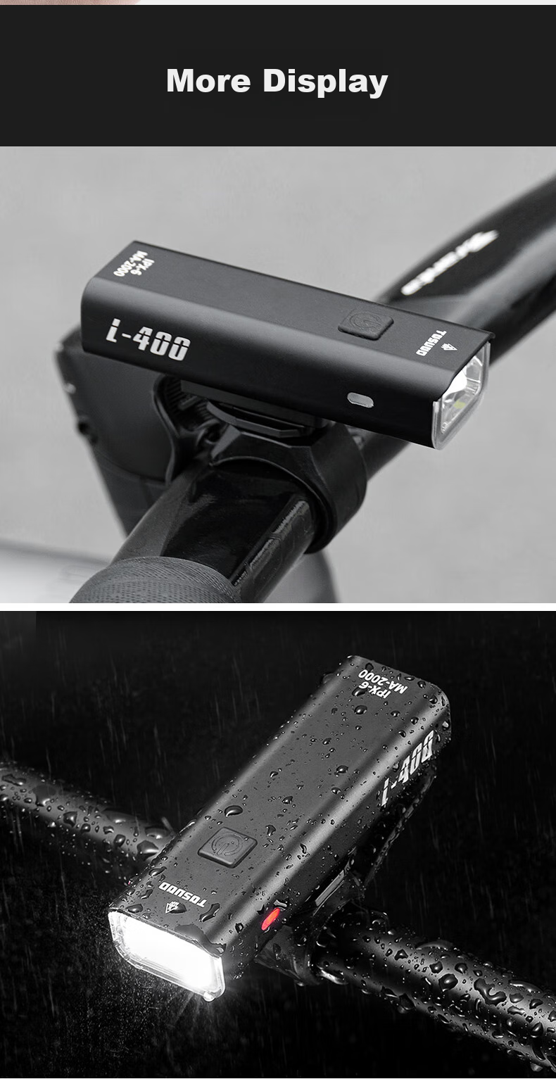Tasiduizhang Bicycle Light, Road Bike Night Riding Front Light, Mountain Bike High-Intensity Flashlight, Cycling Equipment, 200 Lumens 13