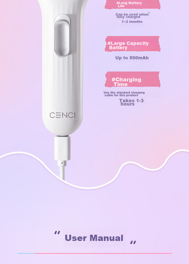 CENCI Electric Eyelash Curler, Fourth Generation, Heated Eyelash Curling Tool, Long-Lasting Shaping, Rechargeable Gift for Wome 18