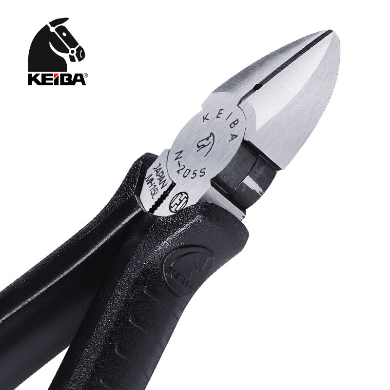 KEIBA, Japanese Imported Electrical Diagonal Cutting Pliers, N-205S, 5 Inches